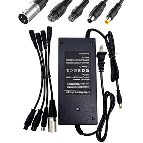 42V 2A (5 Plugs) Universal Charger for Jetson,Gotrax,Razor,Brid,Segway, Sisigad,Hiboy,Ninebot 36V Lithium-ion Battery Cover