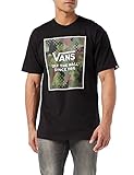 Corte clásico Vans Camo Check Boxed Fill-b Camiseta, Negro, M para Hombre