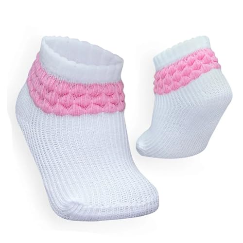 Kit 12 Pares de Meias para Bebe Recem Nascido 0 a 6 Meses Feminina Menina Ratimbum