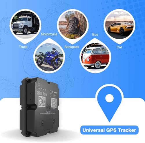 GPS-Tracker Power Finder, Auto-Tracker mit bis zu 90 Tagen Akkulaufzeit, magnetisches Ortungsgerät für Autos, Boote, LKWs, mit Standort-, Routen- und Geschwindigkeitsüberwachung