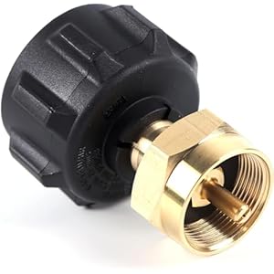 Propaanadapter, QCC1 Adapter POL-vulconnector, Outdoor Camping Eén pond propaanflesvulconnector, Propaanvuladapter Adapter