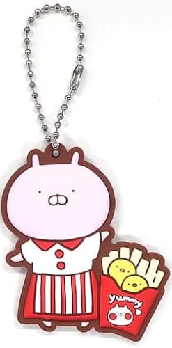 一番くじ うさまる ～もぐもぐバーガーショップ～ G賞 ぷくっとラバーチャーム 【うさこ(ポテト)】 単品