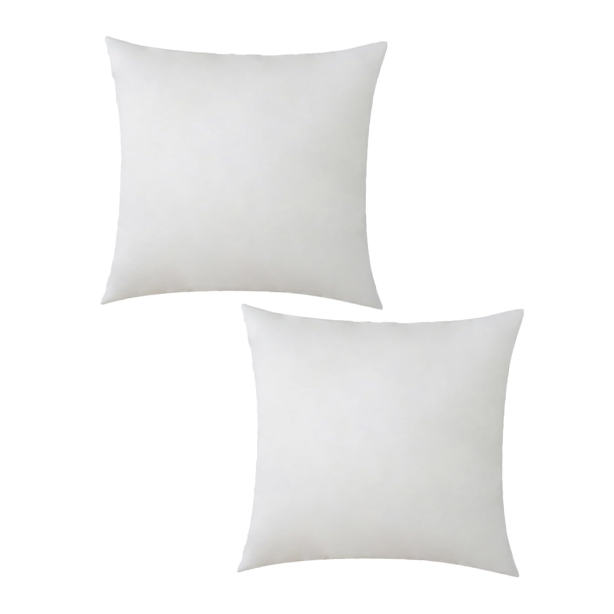 2piezas Forro De Almohada Cuadrado De Relleno y Esponjoso para Decoración De Sofá Insertos De Cojín Hogar