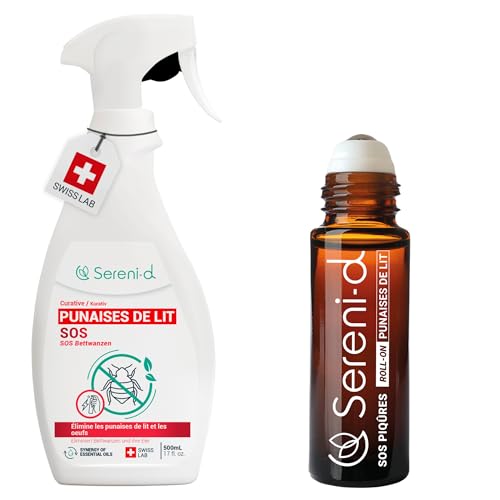 Punaises de lit action foudroyante du pack spray choc végétal et soin apaisant Swiss Lab