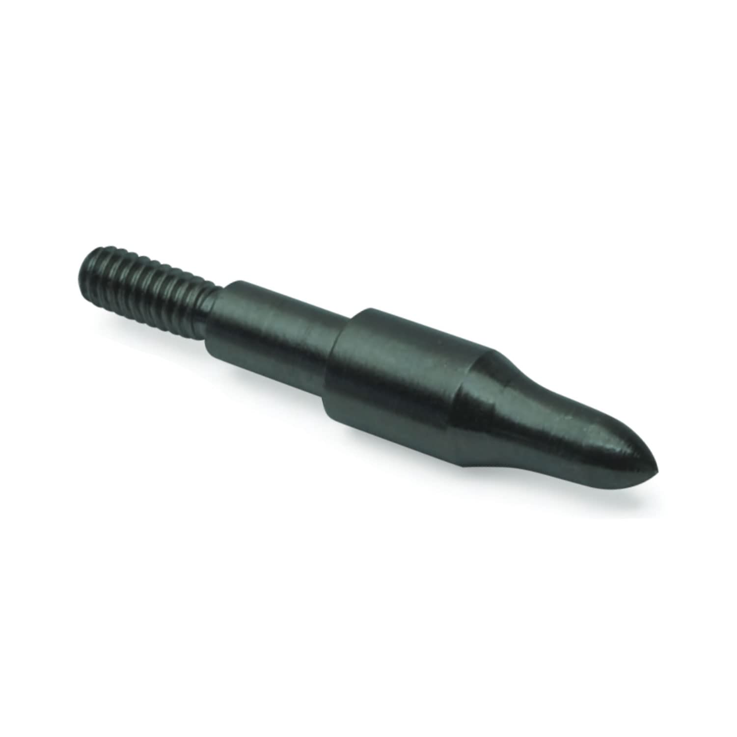 New Archery Products 3D Point Durable Steel Screw-in Archery Practice Field Tips - 12 Pack - 125 Grain, 5/16