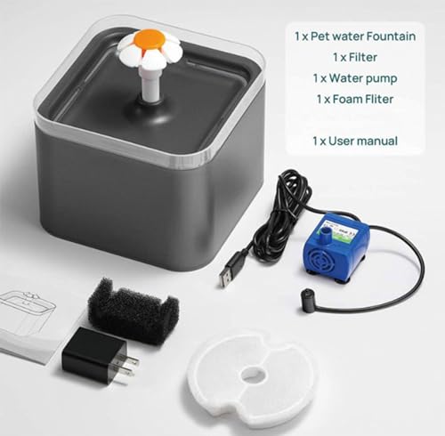 Fuente de agua automática para gatos y perros pequeños miniatura 5