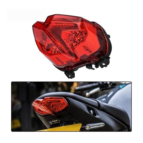Luz trasera para moto Yamaha MT-09 idónea para rutas lluviosas y conducción urbana 7
