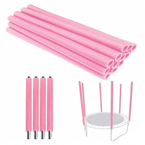 12 manchons en mousse pour poteaux de trampoline, tube rond imperméable de 88/40 cm, coque de protection pour ressort de trampoline, accessoires de remplacement pour poteaux de trampolines d’extérieur