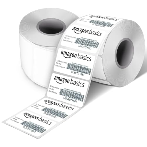 S R Packing Supply Thermal Roll 2 * 1 Inch (50 * 25mm - 4000 Label Per Roll) Barcode Labels Stickers Pack of 2 Pcs