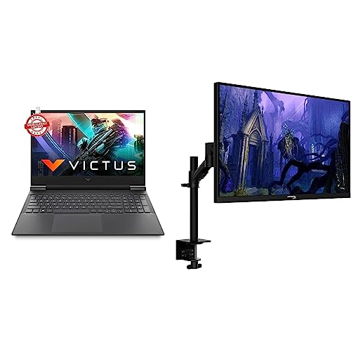 Image of HP Victus Gaming AMD Ryzen 7-5800H 16.1 inch(40.9 cm) FHD Gaming Laptop & HyperX Armada 27 QHD Gaming Monitor (64V70AA#ACJ)