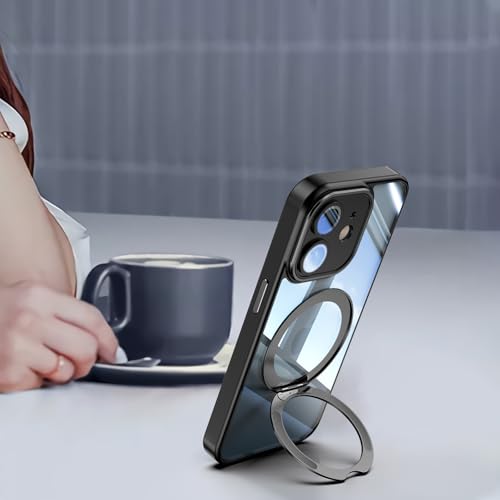 Coque iPhone 12 antichoc avec béquille rotative et vitre de protection écran Asuwish - 2