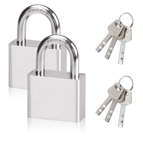 Vorhängeschloss 30mm Schloss mit Schlüssel 2 Stück mini Vorhängeschloss Klein mit Schlüssel Schlösser für Koffer Gepäck Spinde