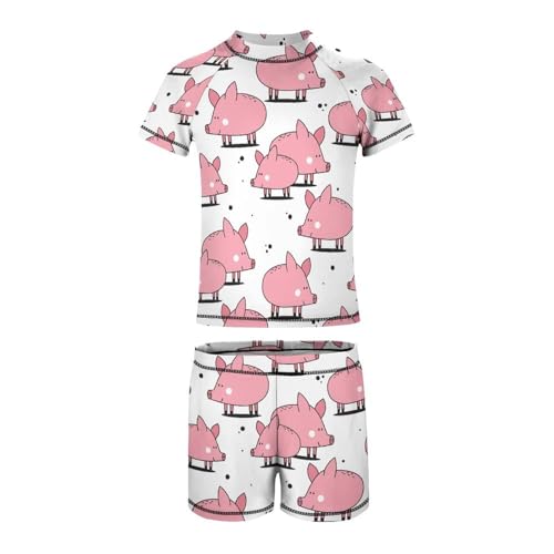 Happy PigsChildren's Swimsuits Boys Two Piece Suit9-11Y（140cm）4