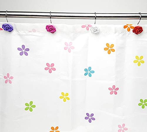 12 Pcs Christmas Snowman Bird Shower Curtain Hooks - Rust-Resistant Stainless Steel, Decorative Bathroom Rings For Standard Rods - View #3