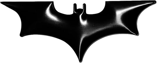 Involve DC Batman Emblem 3D Car Badge - Black | Stylish Logo for Cars & Bikes | Emblems | Trunk Rear Fender | Emblem Compatible with Tailgate | Side Sticker Badge | Car Decals