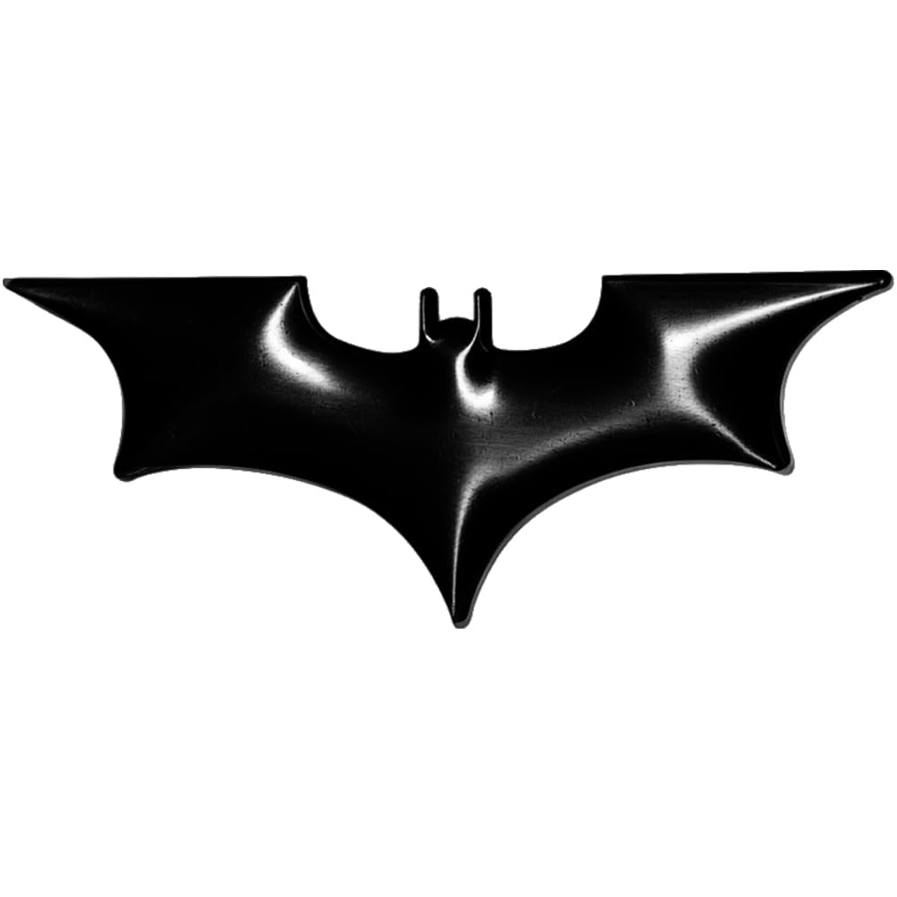 Involve DC Batman Emblem 3D Car Badge - Black | Stylish Logo for Cars & Bikes | Emblems | Trunk Rear Fender | Emblem Compatible with Tailgate | Side Sticker Badge | Car Decals