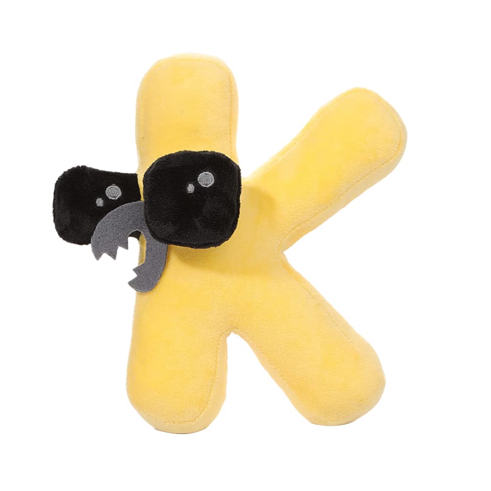 AOKADUTE Alphabet Lore Stuffed Animals Plush Toys Cute Sleeping Bedding Kawaii Stuffed Animals Plushies Pillow for Kids Toddler Toys Boys Girls (K)