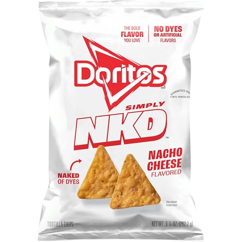 Doritos Simply NKD Tortilla Chips, Nacho Cheese Flavored, 9 1/4 Oz