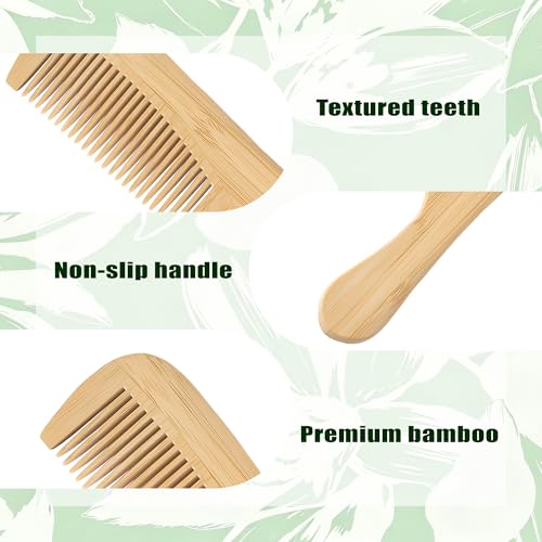 Set de 3 Peines de Bambú Natural Antiestático miniatura 7