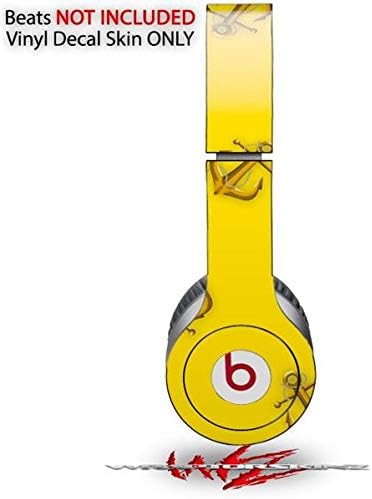 Skin Decal Wrap Works with Original Beats Solo HD Headphones Anchors Away Yellow Skin Only (Headphones NOT Included)