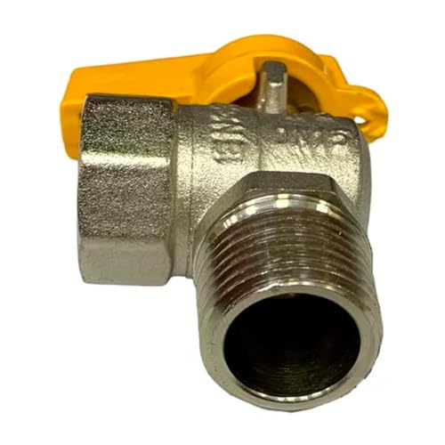 Lojas Isaura Vlvula Gs 1/2 Angular 90 MxF Lato Cromado Amarelo