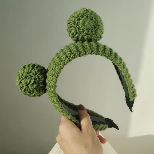ZHOUMEIWENSP Frog Big Eyes Headband for Women SPA Skin Care Facial Hair Band Makeup Washing Hair Accessories (Green) 2pcs