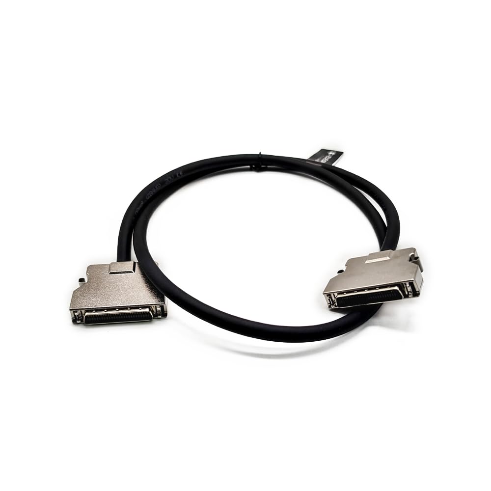 Elecbee SCSI 50 Pin maschio a maschio CN vite diritta serrature spina a fermo blocco presa per cavo 1meter