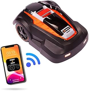 Mowro Robot Lawn Mower RM24SMRT WiFi Enabled Electric Mower with 9.5inch Cutting Width Automatic Lawn Mower Lawn Care Equipment for Gardening Up to 11000sf Cutting Area
