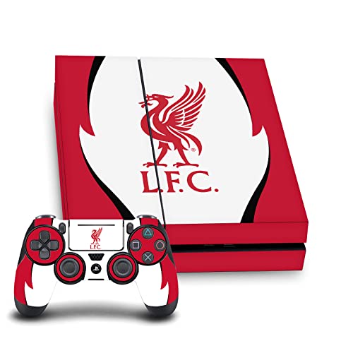 Head Case Designs Officially Licensed Liverpool Football Club Side Details Art Vinyl Sticker Gaming Skin Decal Cover Compatible With Sony PlayStation 4 PS4 Console and DualShock 4 Controller Bundle