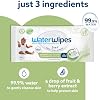 WaterWipes Sensitive+ Baby & Toddler Wipes, 3-In-1 Cleans, Cares, Protects, 99.9% Water, Textured Clean, Unscented & Hypoallergenic, 60 Count (1 Pack)