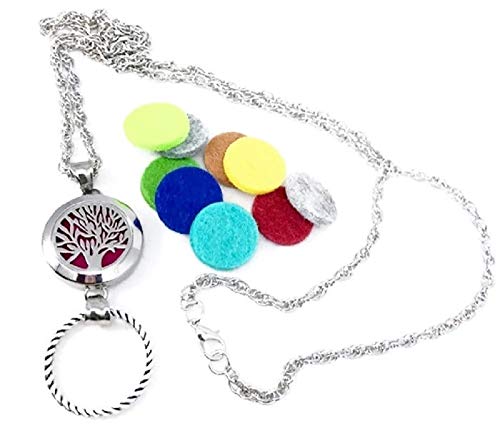 Aromatherapy Locket Eyeglass Holder Necklace - Tree of Life