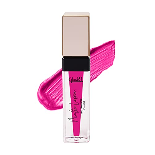 Image of Glam21 Matte Lippie No Transfer Lip Gloss | Lightweight and comfortable| Creamy Matte Formula - 4 gm | Paparika-08