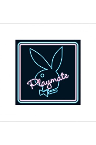 Poster Playboy Playmate Neon art print 40x40 cm pour l'ambiance de votre salon