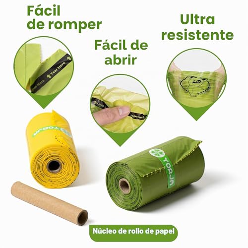 Miniatura 3 de Yorja Bolsas Para Excrementos De Perro Con Dispensador,34 Rollos 510 Unidades,Extra Grueso,Fuerte Y A Prueba De Fugas Biodegradable Bolsas Para Caca De Perro