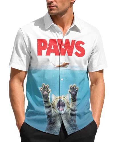 Image of 99TIMORO Funny Movie Mens Hawaiian Shirts Button Down Short Sleeve