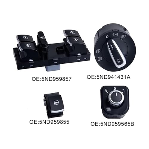 Kit interrupteur lève vitre VW Passat B6 CC commande vitre et miroir - 2