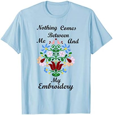 Embroidery Design T Shirt for Embroiders - Flower Embroidery T-Shirt