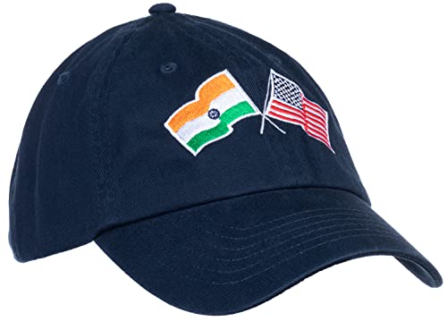 Image of Ann Arbor T-shirt Co. American Friendship Nations Flag Baseball Low Profile Dad Hat for Men Women