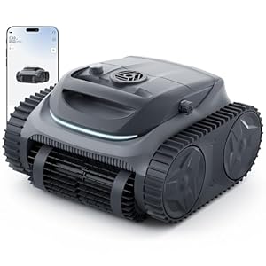 Bubot 700 Pool Cleaner Robot, Cordless Pool Vacuum with Superior Suction, Triple Motors, Smart Navigation, APP Control, Wall/Waterline, 140-Min Runtime for Inground Pools up to 861 Sq.Ft, Space Grey