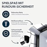 HUDORA Fußballtor Pro Tect Advanced – Outdoor Fußballtor mit Netz und wetterfester Ummantelung für Kinder/Erwachsene – Einfacher Aufbau im Garten – Hochwertige Torwand mit Reiß- und Klettverschlüssen - 4