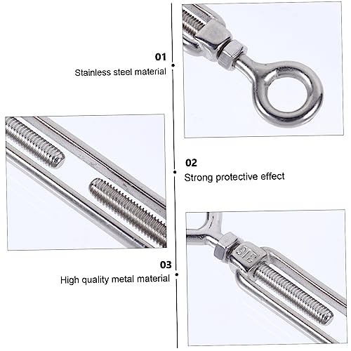 Tensor de cable Zerodeko de acero inoxidable con tuerca de seguridad para tensión confiable miniatura 4
