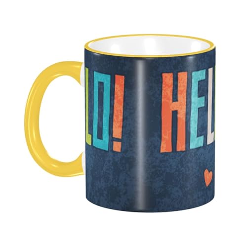 ɂ͈ }OJbv R[q[Jbv Yellow  HJbv eB[Jbv ϔM}O ۉ ϗ  傫 ~NRbv 330ml G ƒp vg蕨