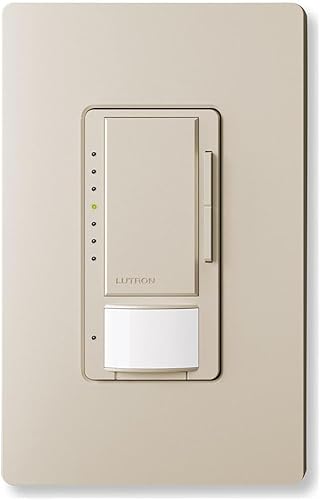 Vista 14 de Lutron Maestro LED+ Sensor de atenuación y vacío, un solo polo y multiubicación, MSCL-VP153M-BL, color negro