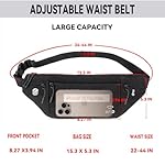 Travel Money Belt for Men and Women hidden slim passport holder - travel wallet with RFID blocking under clothes to protect Cash, Credit Cards and Documents (BLACK) - Image 2