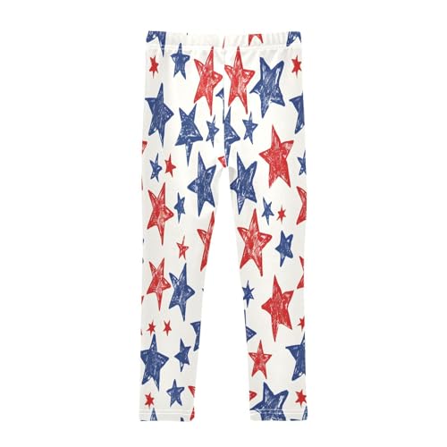 Toddler Girls Leggings Printed Yoga Pants Leggings Red Blue Star for Kids2