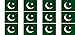 Produktbild Mini Aufkleber Set - Pack glatt - 50x31mm - Sticker - Pakistan - Flagge - Banner - Standarte fürs Auto, Büro, zu Hause und die Schule - 12 Stück