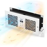 ALORAIR 300 CFM Heating & Cooling Room to Room Air Transfer Vent Fan, Quiet Two-Way Reversible Through Wall Ventilation Dual Fan, Remote,Temperature Control for Kitchen, Bathroom, Laundry, All Season