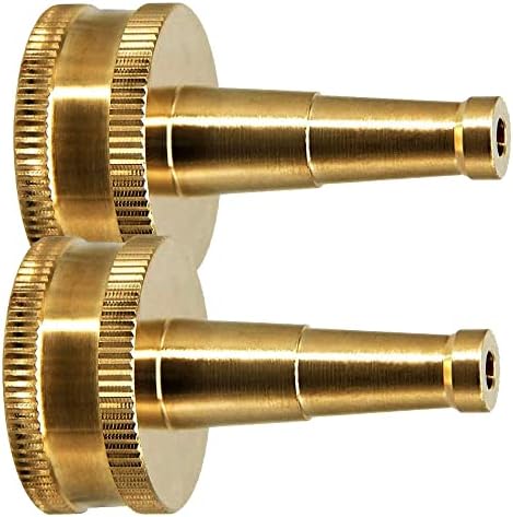 TOCHUN High Pressure Hose Nozzle - Heavy Duty Brass Garden Sweeper for 3/4" GHT Garden Hoses- Fits Standard Hoses as Garden Sprayer, Spray Nozzle, Power Washer Nozzle