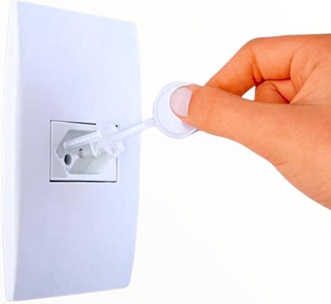 Sonne Protetor De Tomada Kit Com 24 Protetores E 6 Chaves Reserva Branco