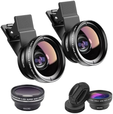 Kit 2 Lente Premium Câmera Celular Melhor Resolução 2 em 1 Profis...